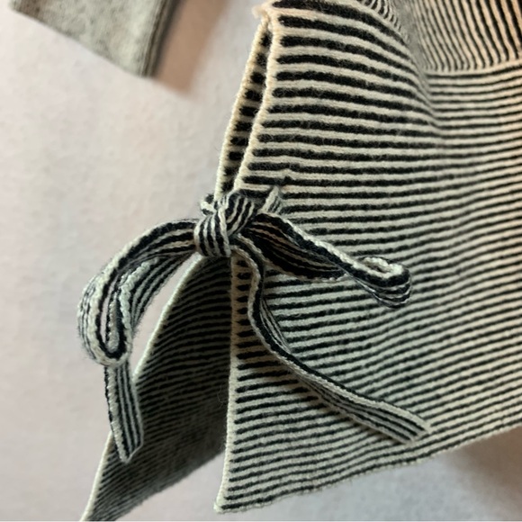 CABI Boxy Oversized Crop Full Zip Sweater 3/4 Dolman Sleeve Ties on Sides - Picture 5 of 10